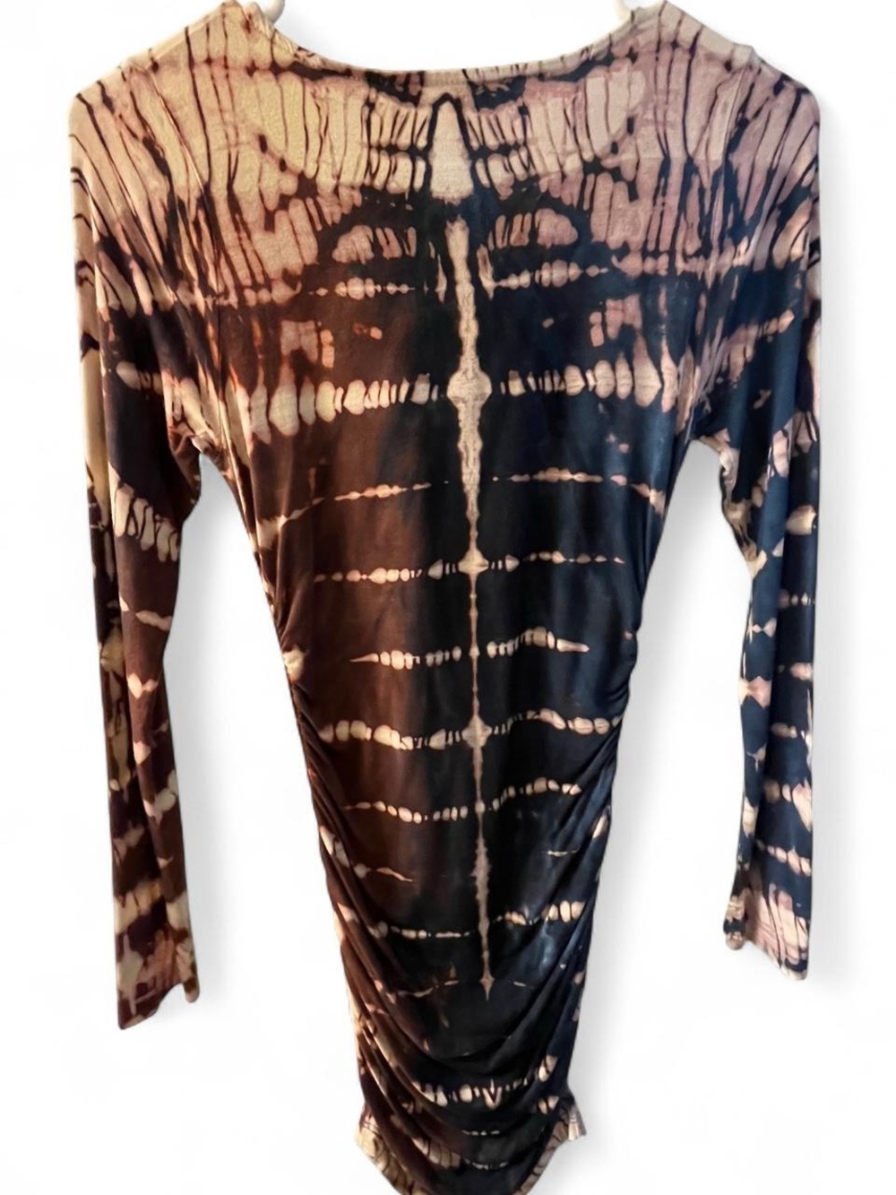 Tie-Dye Long Sleeve Bodycon Dress - Picture 4 of 4